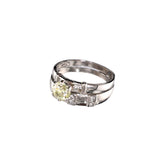 Diamond Ring Natural - By Saleh Sallom 5.03 g 18Karat | 1.00 carat - Saleh Sallom