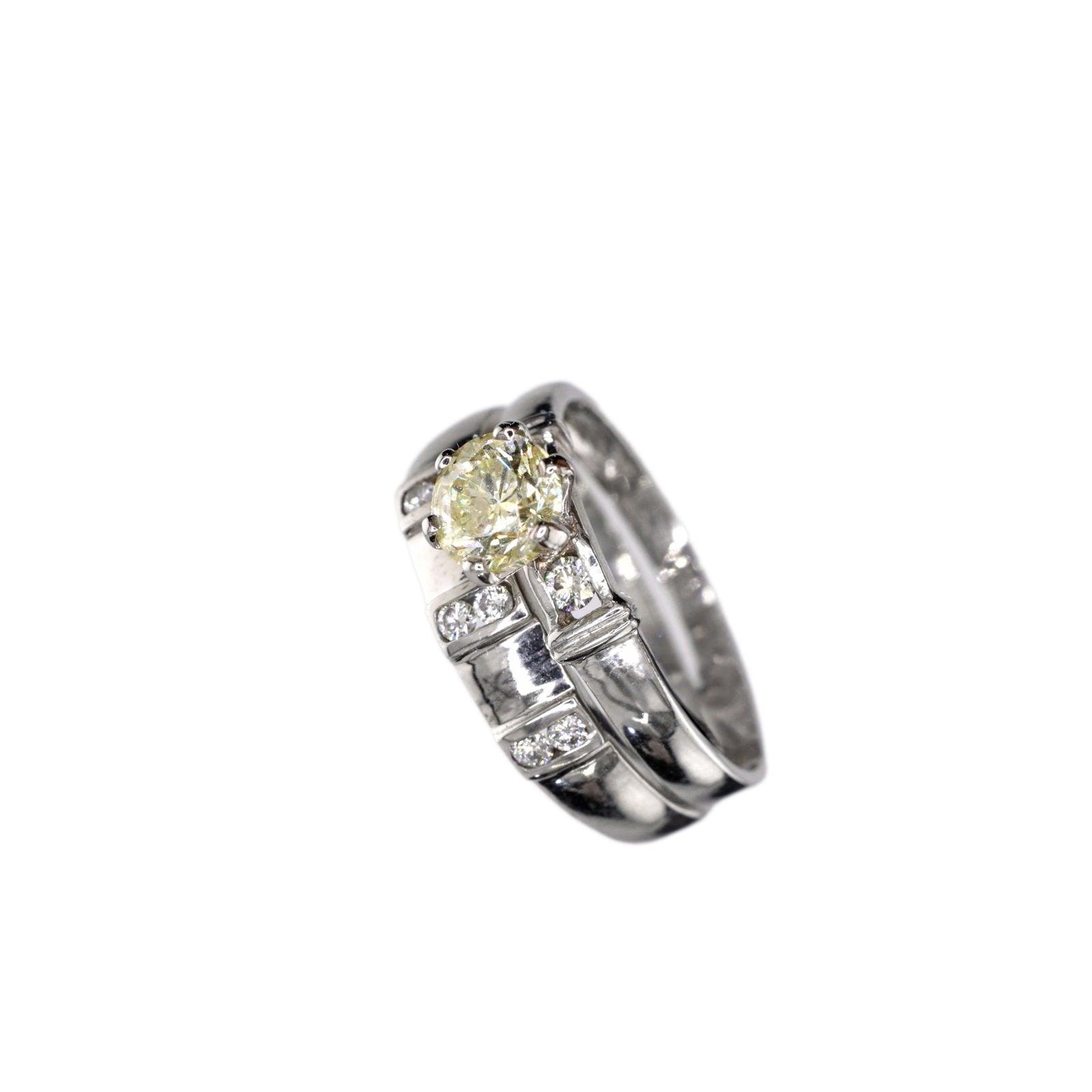 Diamond Ring Natural - By Saleh Sallom 5.03 g 18Karat | 1.00 carat - Saleh Sallom