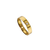 GOLD RING BY SALEH SALLOM | 4.480g 18K - 0.070 CT - Saleh Sallom