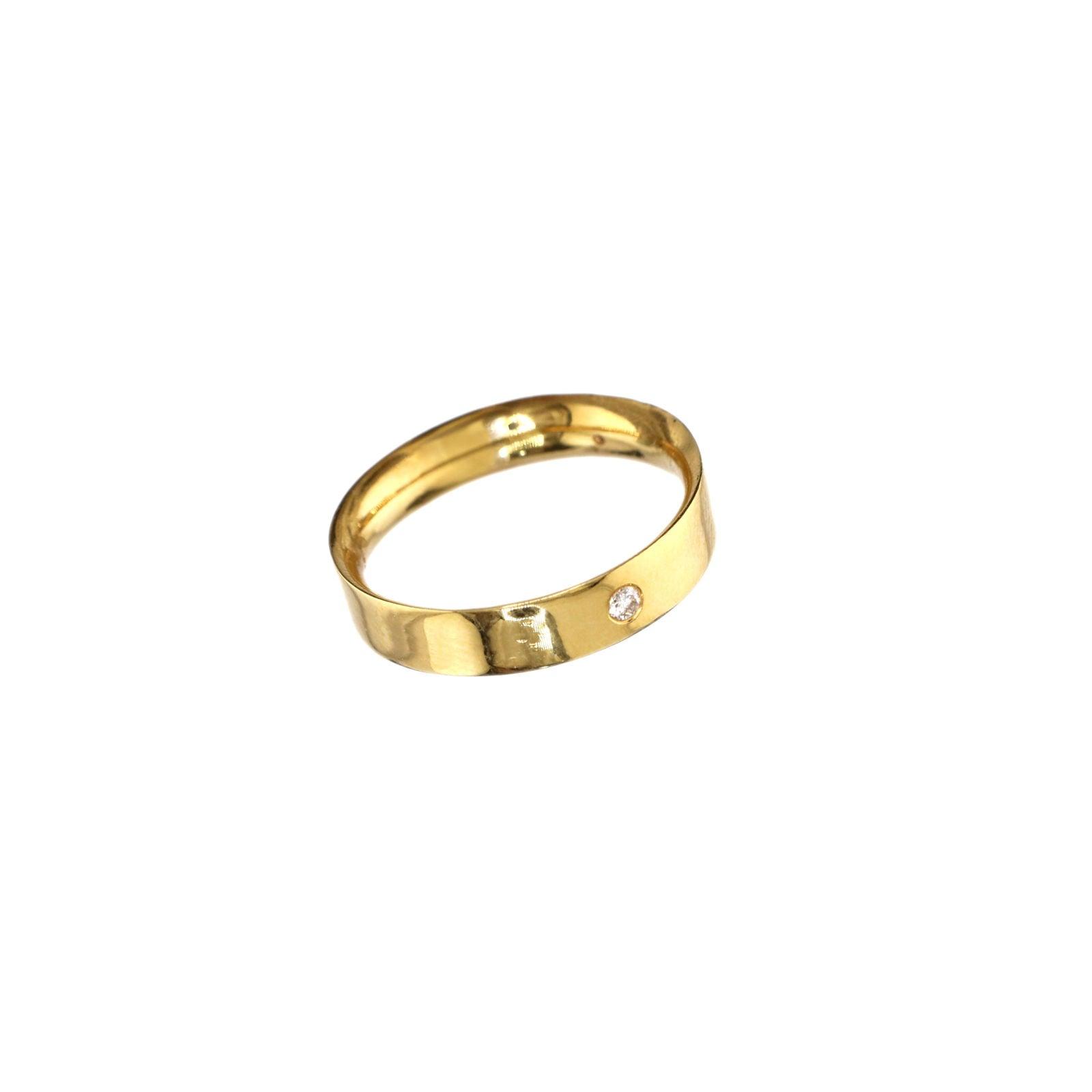 GOLD RING BY SALEH SALLOM | 4.480g 18K - 0.070 CT - Saleh Sallom
