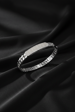 Natural Diamond ID Bracelet-Saleh Sallom