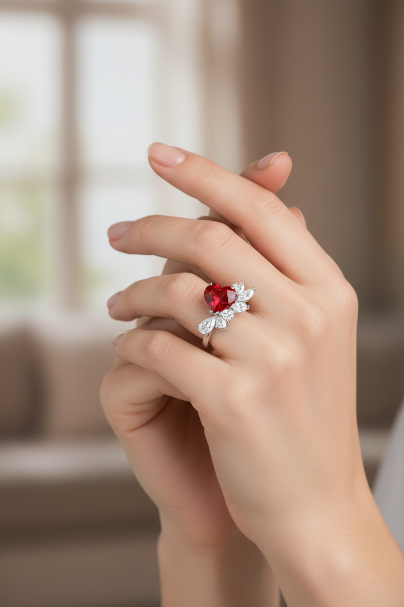 18K White Gold with Natural Diamond Accents Secondary image