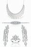 18K White Gold with Natural Diamonds Set-Saleh Sallom