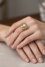 Diamond Drop Earrings in 18K Yellow Gold