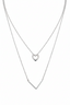 Natural Diamond Heart Necklace with Geometric Pendant-Saleh Sallom