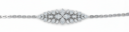 18K White Gold with Natural Diamonds Set-Saleh Sallom