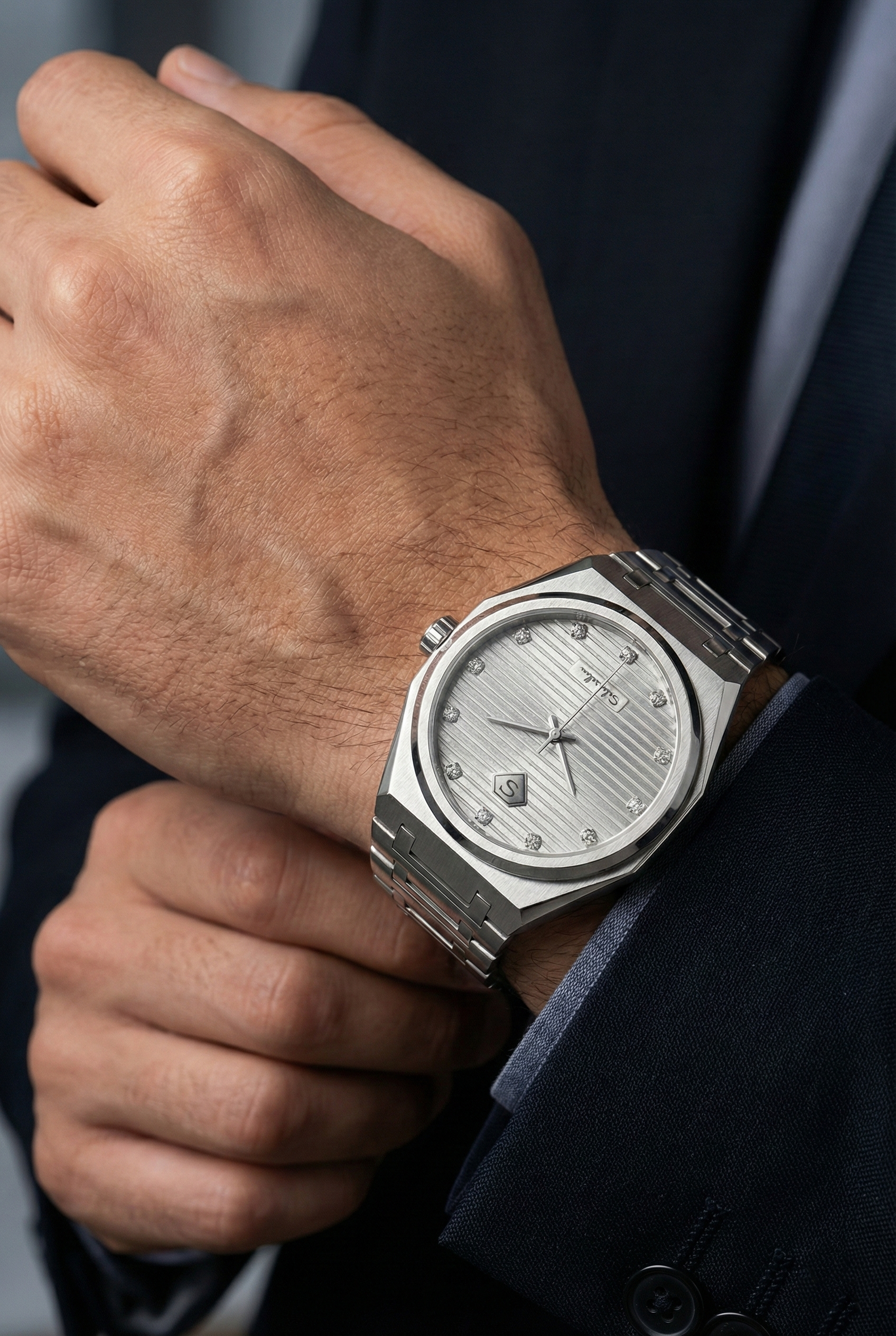 0.25 Carat Natural Diamond Luxury Watch – D Color VS1 | Saleh Sallom-Saleh Sallom