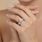 Round Solitaire Diamond Ring with Triple Pavé Band | 1.20 Carat | VS1 | White Gold | Saleh Sallom-Saleh Sallom