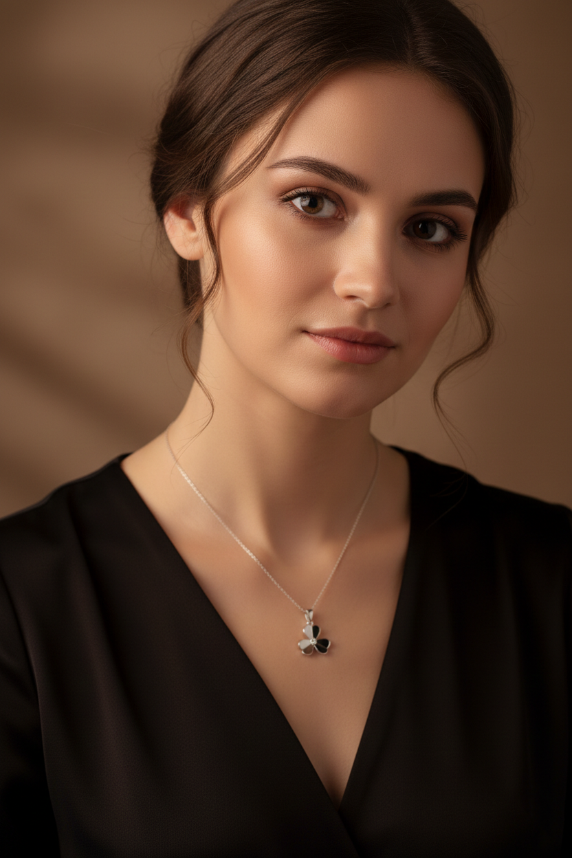 Eterna Bloom Natural Diamond Necklace White Gold 18K – Fine Jewelry-Saleh Sallom