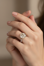 Emerald & Diamond Drop Earrings in 18K Yellow Gold-Saleh Sallom