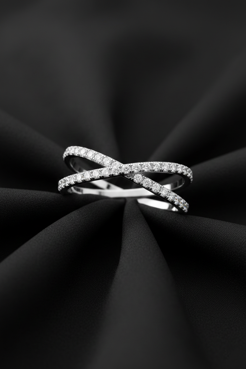 Lab-Grown Diamond Interlaced Ring-Saleh Sallom