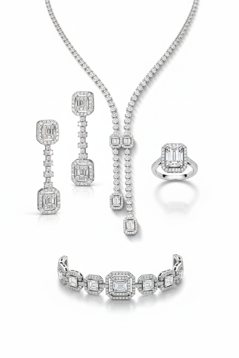 Evil Eye Diamond Necklace 18K Yellow Gold with Natural Diamond Accents-Saleh Sallom Main image