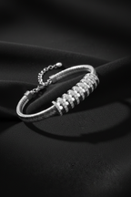 Diamond Coil Link Bracelet-Saleh Sallom