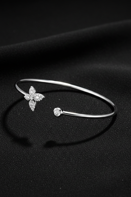 Diamond Open Cuff Bracelet-Saleh Sallom