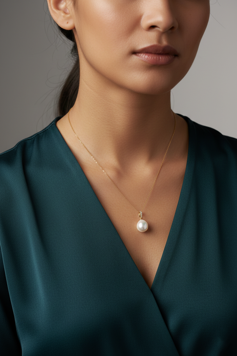 Eterna Pure Diamond Necklace Natural Diamond · White Gold 18K-Saleh Sallom