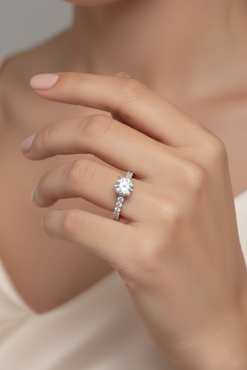 Classic Solitaire Diamond Ring-Saleh Sallom