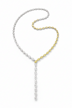 Yellow Sapphire & Diamond Y-Drop Necklace-Saleh Sallom