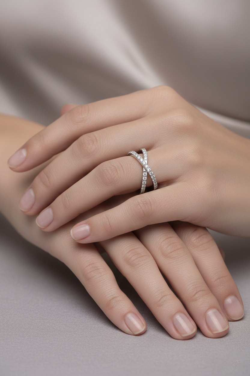 Lab-Grown Diamond Interlaced Ring-Saleh Sallom