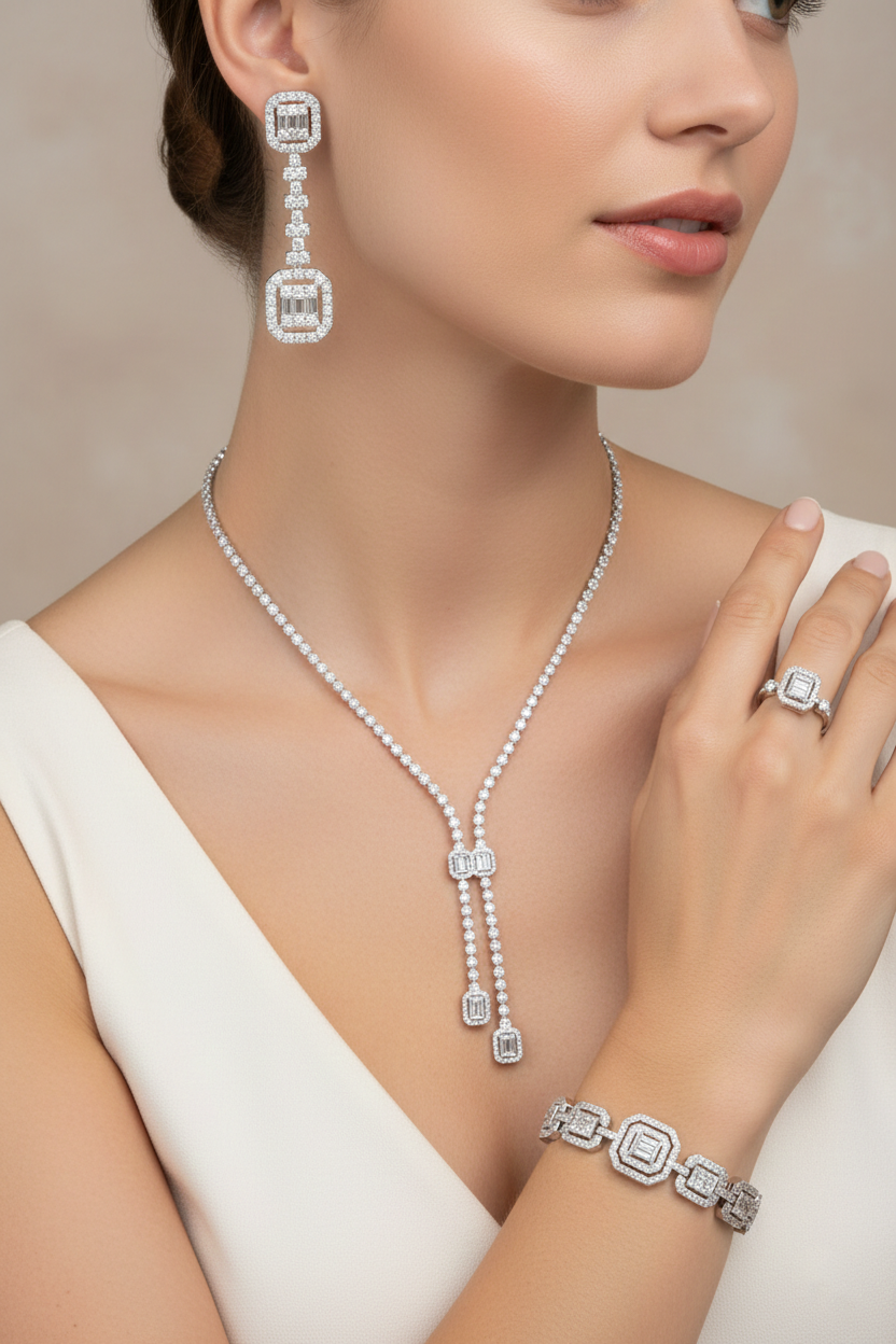 Evil Eye Diamond Necklace 18K Yellow Gold with Natural Diamond Accents-Saleh Sallom