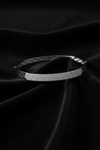 Natural Diamond Gold Bangle Bracelet-Saleh Sallom