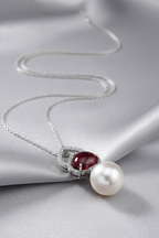 Emerald & Diamond Pearl Medallion Necklace-Saleh Sallom