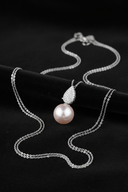 18K White Gold with Natural Diamond Accent-Saleh Sallom