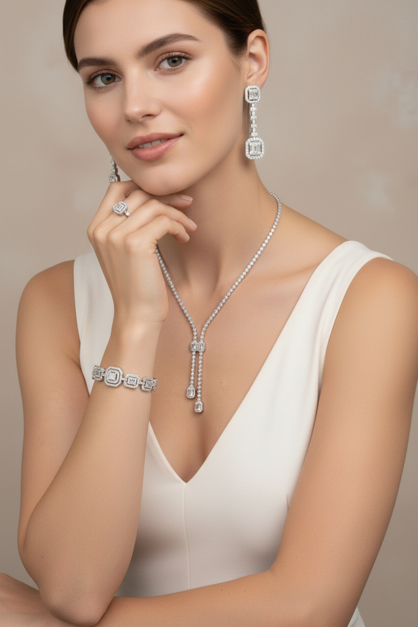 Evil Eye Diamond Necklace 18K Yellow Gold with Natural Diamond Accents-Saleh Sallom