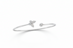 Diamond Open Cuff Bracelet-Saleh Sallom