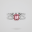 Emerald Cut Purple Tourmaline & Diamond Ring – 18K White Gold-Saleh Sallom