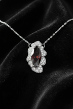 Obsidian Flame Natural Diamond Pendant-Saleh Sallom