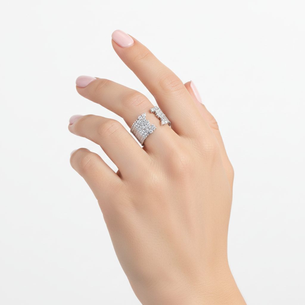 Elegant Diamond Ring – Refined Contemporary Design-Saleh Sallom