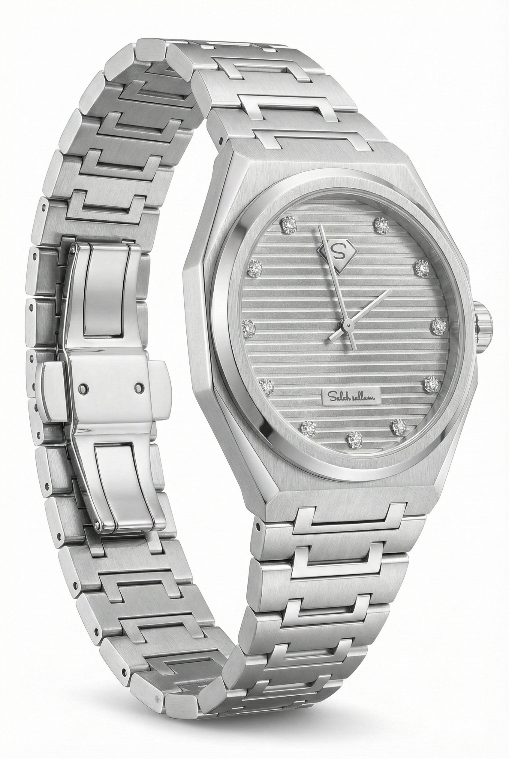 0.25 Carat Natural Diamond Luxury Watch – D Color VS1 | Saleh Sallom-Saleh Sallom