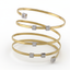 Multi-Wrap Diamond Accent Bracelet in 18K Yellow & White Gold-Saleh Sallom