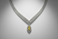 Marquise-Cut Yellow Diamond Drop Necklace in 18K White & Yellow Gold-Saleh Sallom