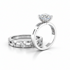 Rhodium-Plated Sterling Silver (Couple Set)-Saleh Sallom