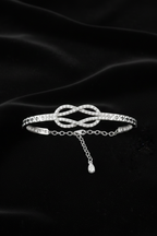 Interlaced Diamond Infinity Bracelet-Saleh Sallom