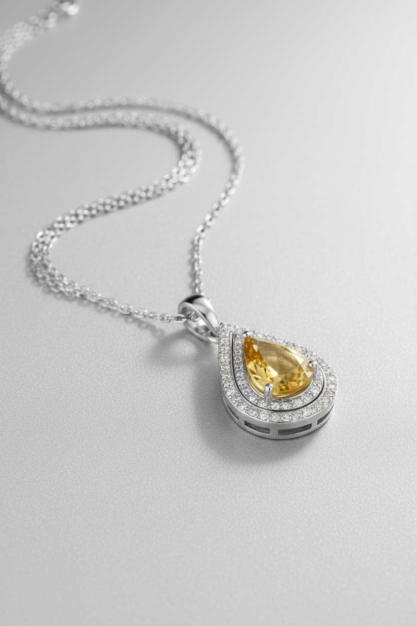 18K White Gold with Natural Diamond Accents-Saleh Sallom