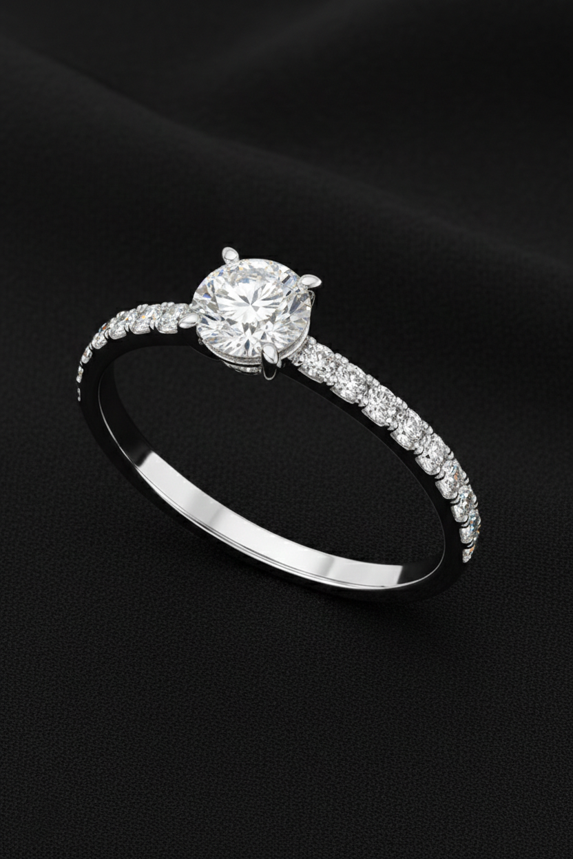 Classic Solitaire Diamond Ring-Saleh Sallom
