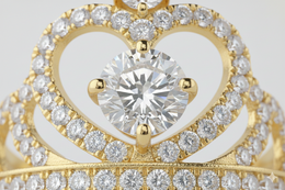 Crown-Inspired Diamond Ring in 18K Yellow Gold-Saleh Sallom