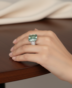Extraordinary Emerald-Cut Green Diamond Ring | 8.50 Carat | VS1 | White Gold | Saleh Sallom-Saleh Sallom