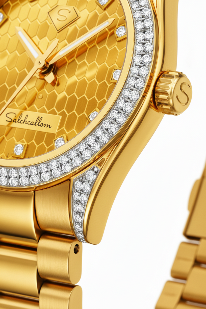 Luxury Gold Diamond Watch 0.50 Carat D Color VS-SI – Certified Natural Diamonds | Saleh Sallom-Saleh Sallom