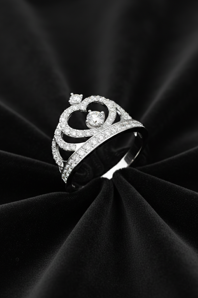 18K White Gold with Laboratory-Grown Diamonds-Saleh Sallom