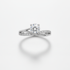 Elegant 1.1 CT Round Diamond Engagement Ring in 18K White Gold – IGI Certified-Saleh Sallom