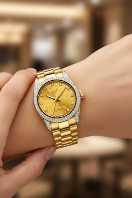 Luxury Gold Diamond Watch 0.50 Carat D Color VS-SI – Certified Natural Diamonds | Saleh Sallom-Saleh Sallom
