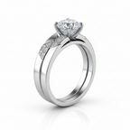 Rhodium-Plated Sterling Silver (Couple Set)-Saleh Sallom