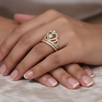 Crown-Inspired Diamond Ring in 18K Yellow Gold-Saleh Sallom