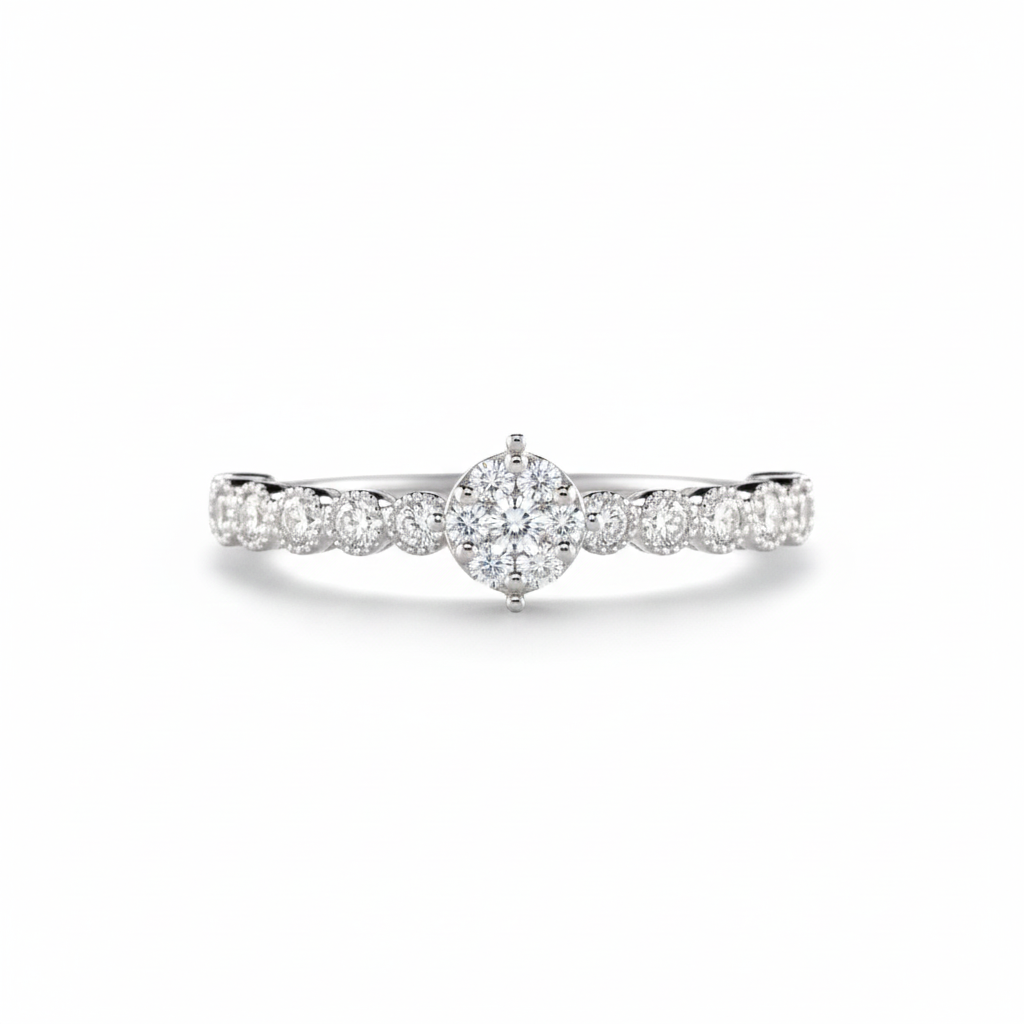 Diamond Ring - 0.47 CT-Saleh Sallom