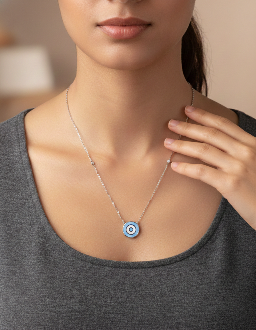 An elegant diamond necklace crafted with refined detailing and timeless appeal.-Saleh Sallom