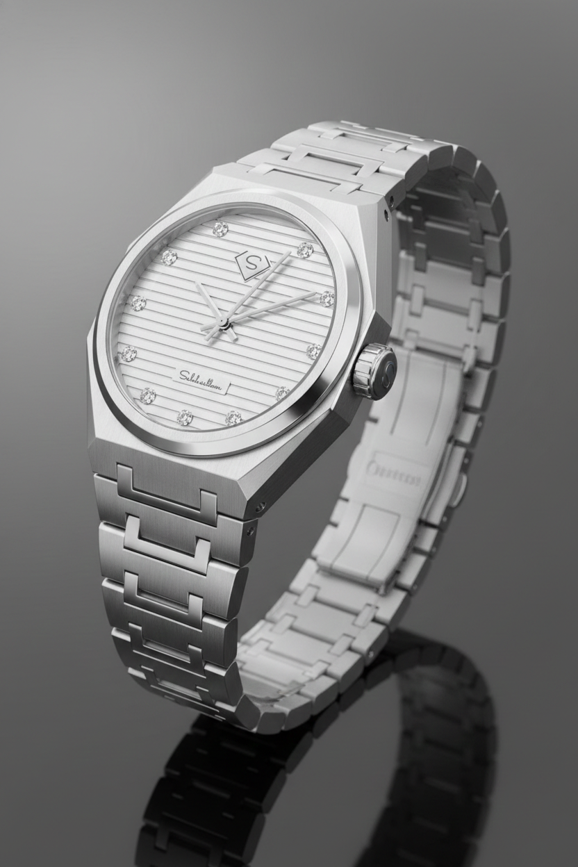 0.25 Carat Natural Diamond Luxury Watch – D Color VS1 | Saleh Sallom-Saleh Sallom