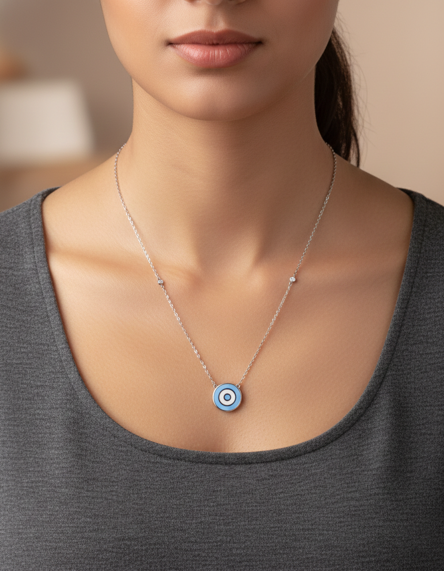 An elegant diamond necklace crafted with refined detailing and timeless appeal.